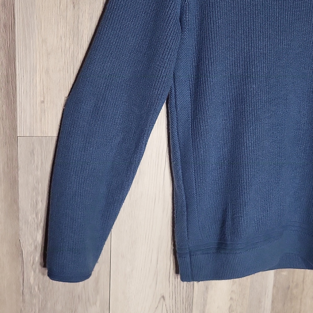 Ted Baker Mens 3 Quarter Zip Pullover Sweater Ribbed Knit Preppy Casual - Picture 5 of 7